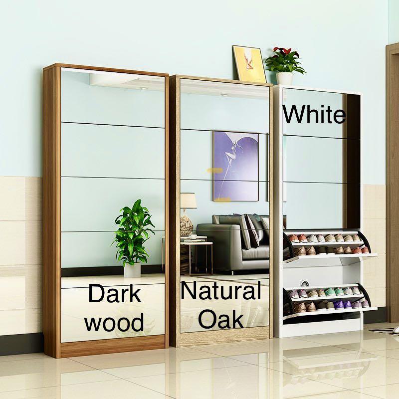 MIRROR SHOE CABINET 5 TIER Furniture Home Living Furniture