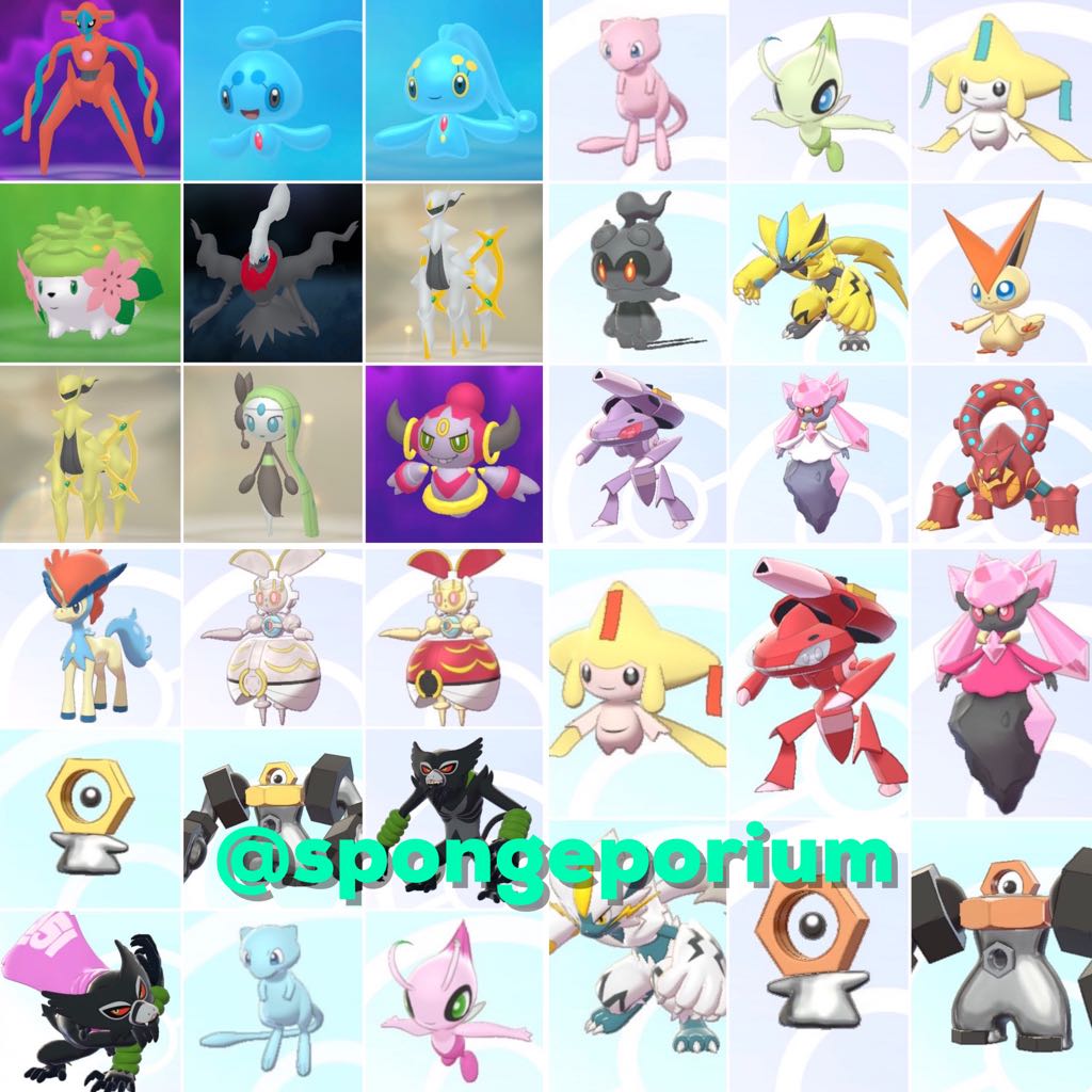 Mythical Pokemon Shiny Non Shiny Sword Shield Home Video Gaming Gaming Accessories In Game Products On Carousell