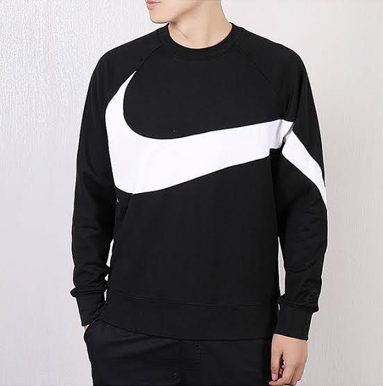 Nike Big Swoosh Sweater, Men's Fashion 
