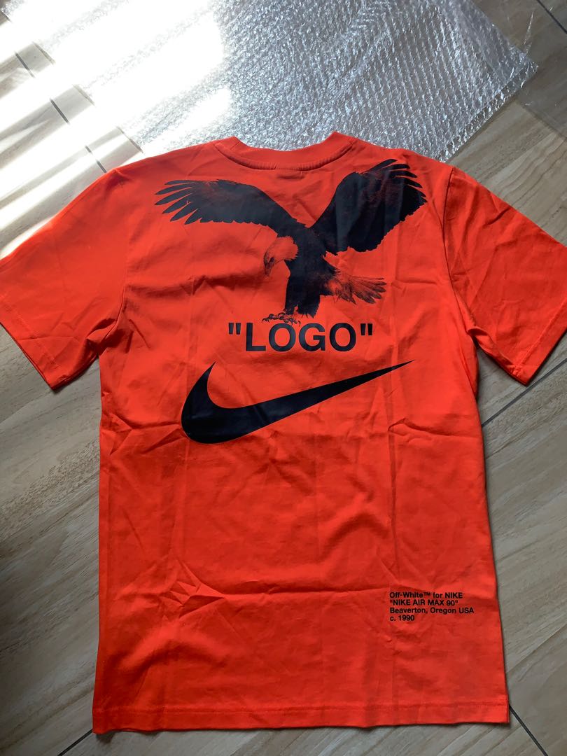 Off White x Nike A6 Nrg Tee Orange T-shirt, Men's Fashion, & Tshirts Polo Shirts on Carousell
