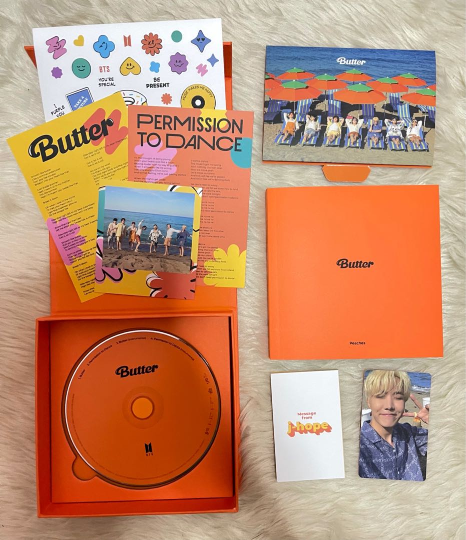 On hand BTS butter album set with Jhope, Hobbies & Toys, Memorabilia