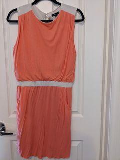Orange casual dress
