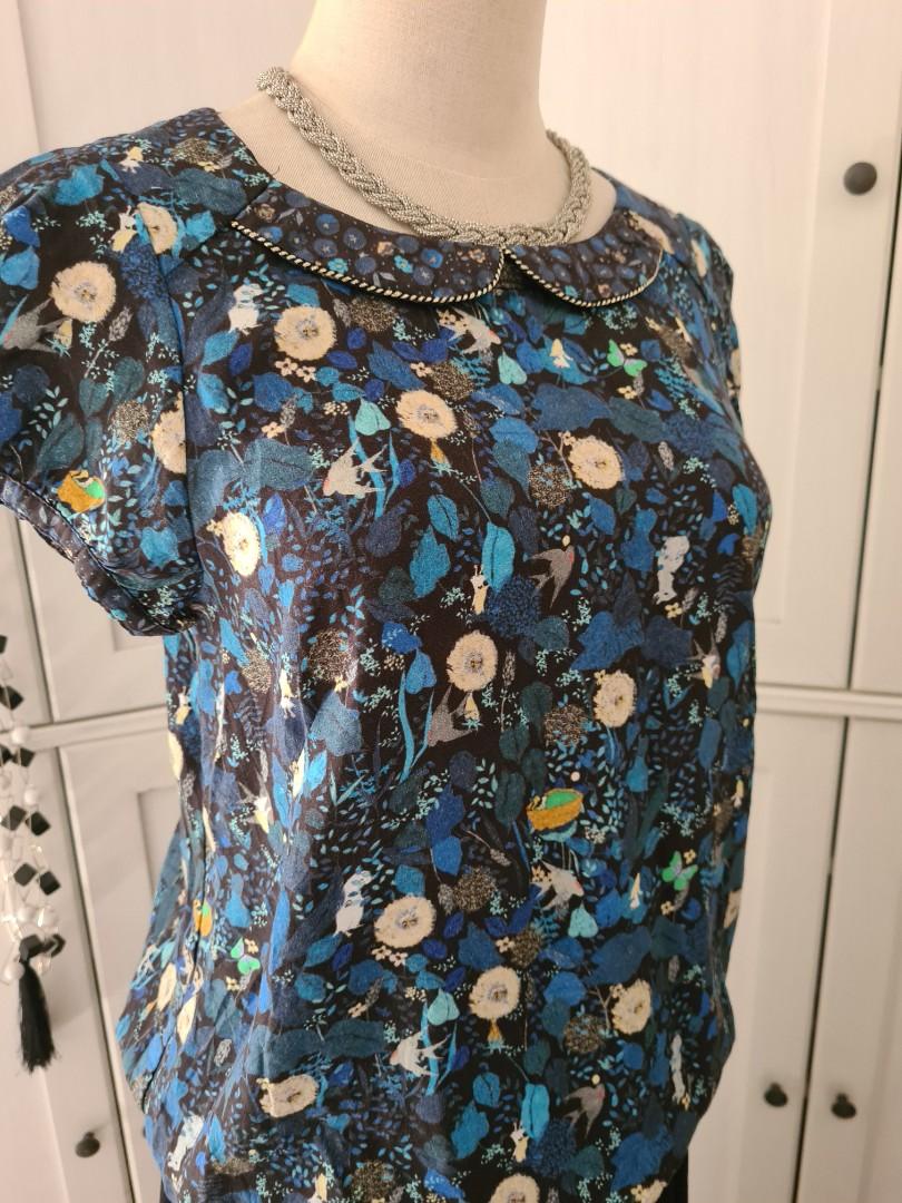 Peter pan collared top (Category: Blouses) located in Petaling Jaya. Submitted by mismatch_socks (Listing ID 1109024513, Image 3). Description: Peter Pan collared top in a whimsical print. Garnered waistline. Easily fits into your wardrobe. Pair it with a skirt or pants or even shorts! Fits UK 8-10. Postage +8 RM 38 Posting items exclude weekends. All payments received Friday , can only be posted on the following Monday. For more items,please cli