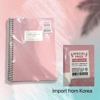 Plain Notebook dari Korea (asli Made in Korea)