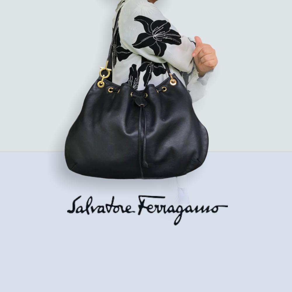 Salvatore Ferragamo hobo drawstring bag
