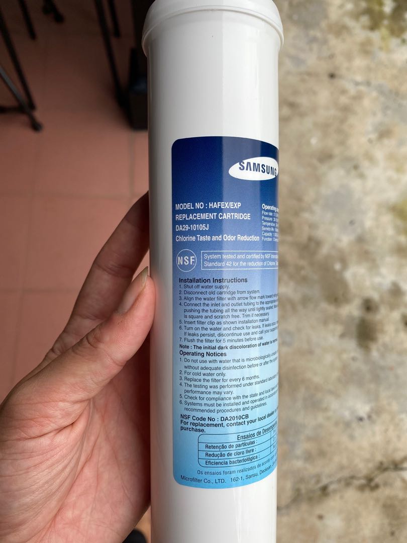samsung fridge water filter replacement