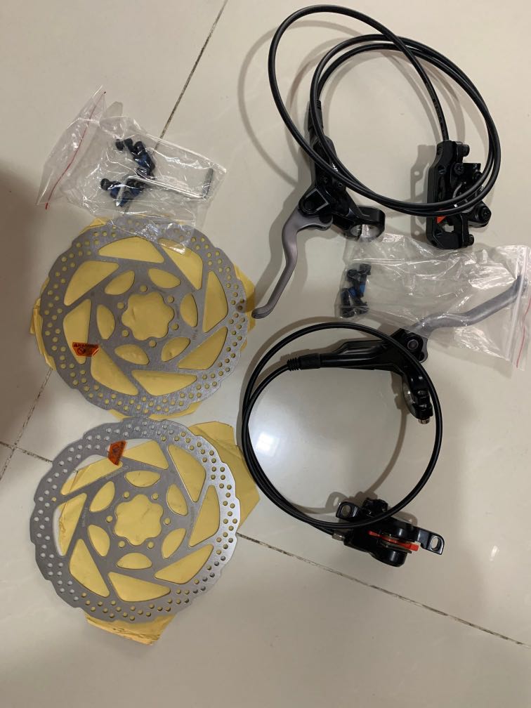 Shimano M365 Hydraulic Brake + Shimano RT56 Disc Rotor, Sports