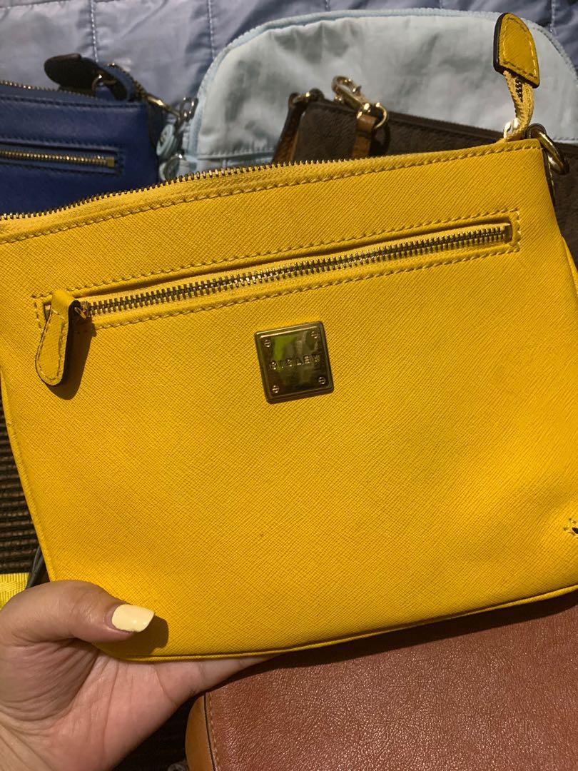 Mustard sling bag store