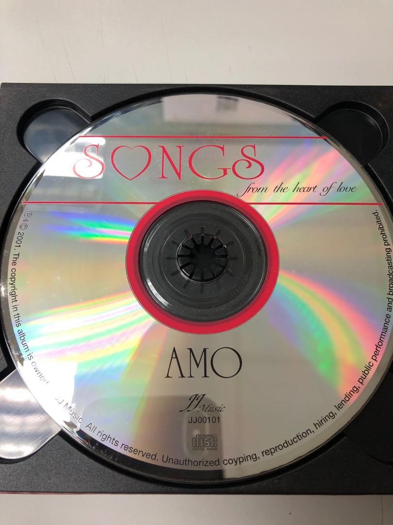 Songs from the heart of love CD, 興趣及遊戲, 收藏品及紀念品, 明星