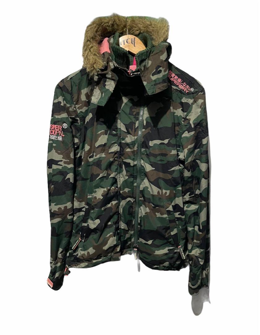 womens superdry camo jacket