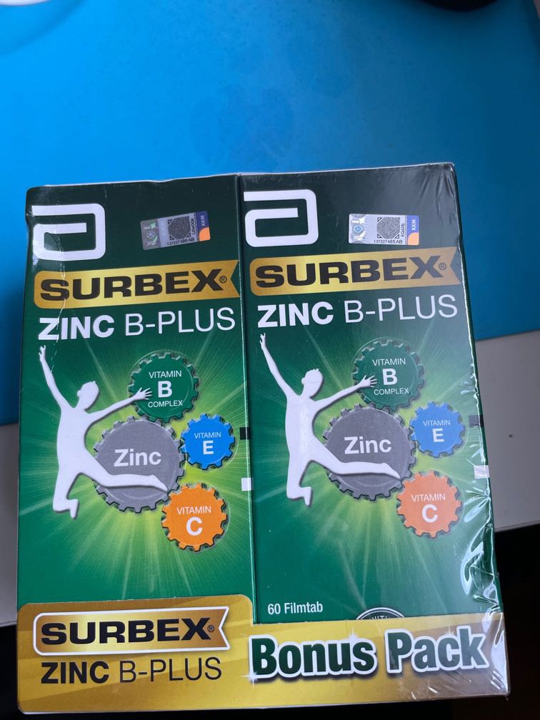 Surbex Zinc Plus Health Nutrition Health Supplements Vitamins Supplements On Carousell