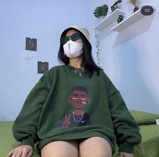 Thrifted oversized crewneck