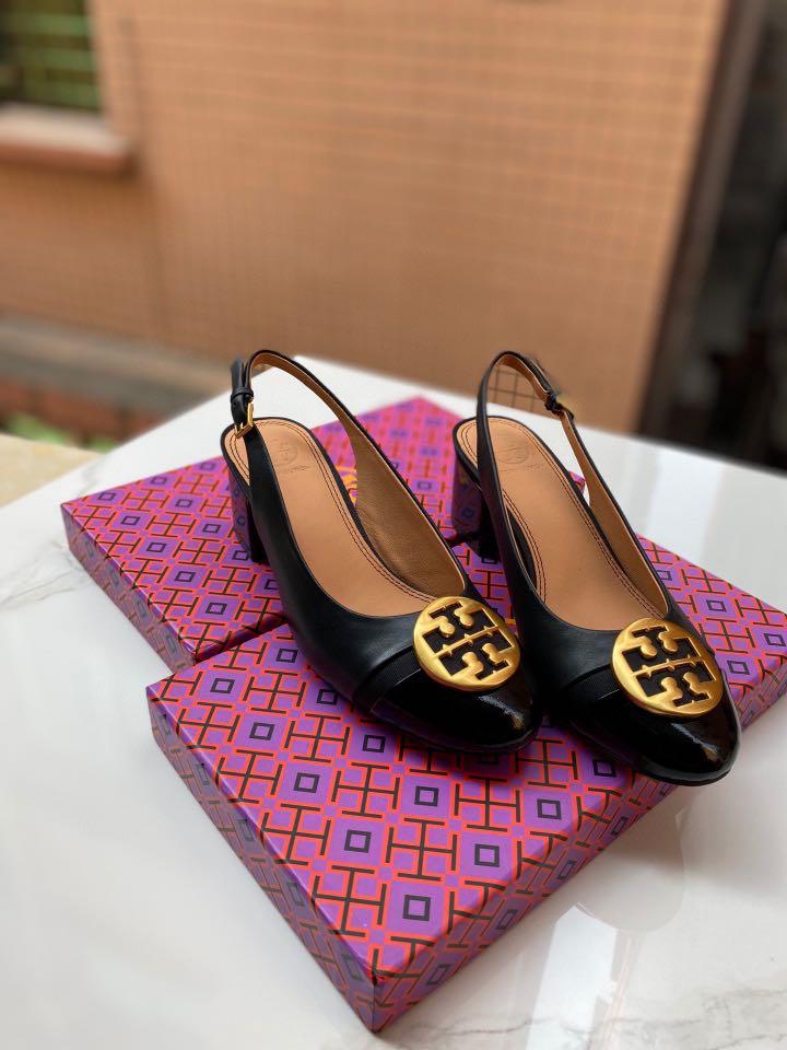 Tory Burch Minnie Slingback Pumps 50mm, Women's Fashion, Bags & Wallets,  Purses & Pouches on Carousell
