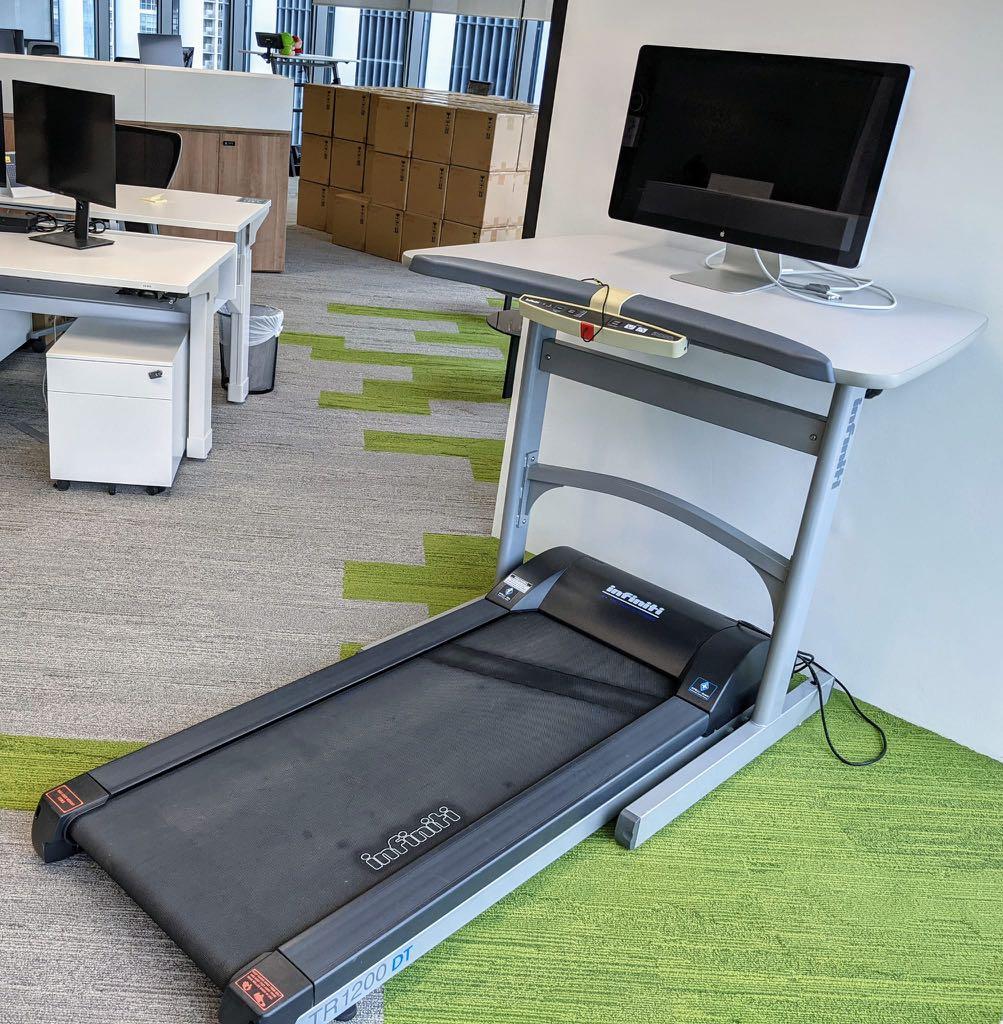 Treadmill Desk Sports Equipment Exercise Fitness Cardio Fitness Machines on Carousell