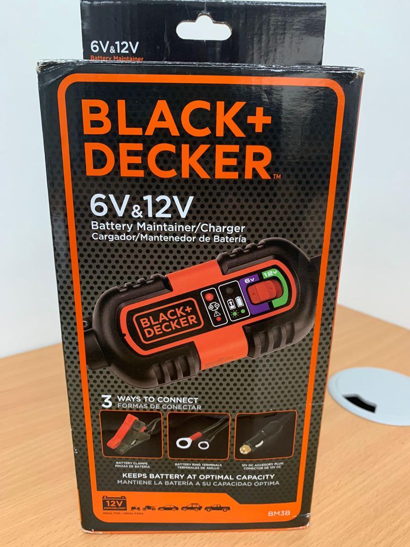 BLACK+DECKER BM3B 6V and 12V Battery Charger/Maintainer (BM3B) 