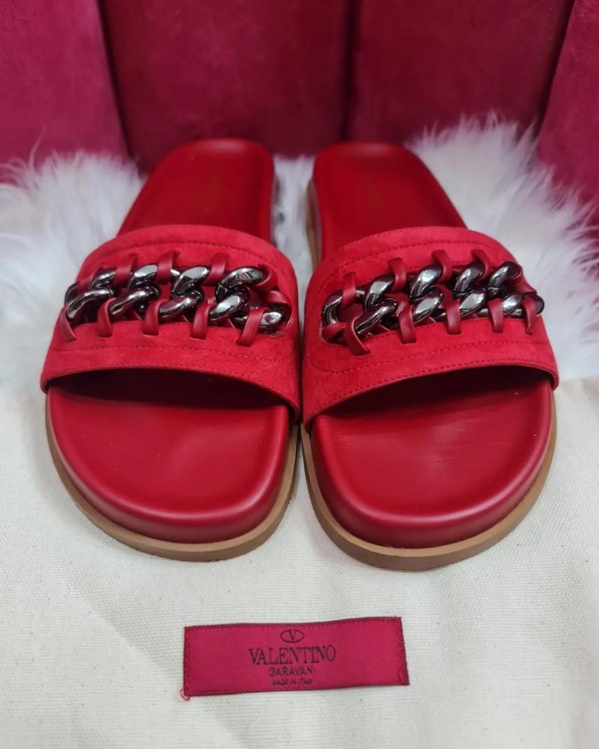 Valentino slides red cheap