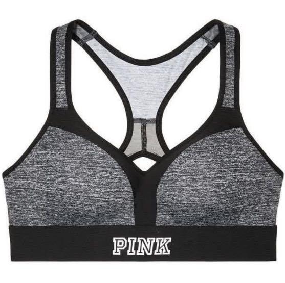 Victoria’s Secret Pink Ultimate Push-Up Sports Bra in Grey