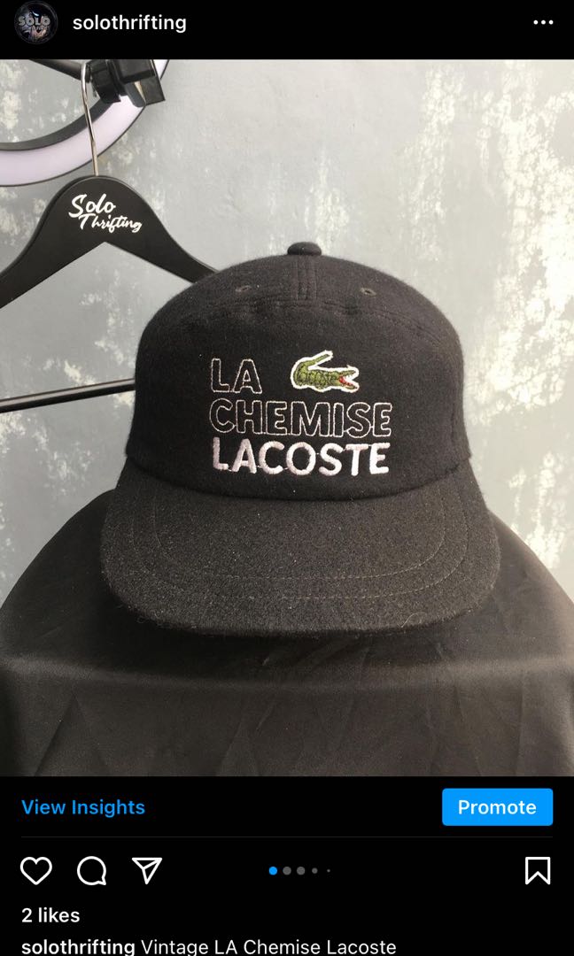 Vintage LA Chemise Lacoste Cap, Men's 