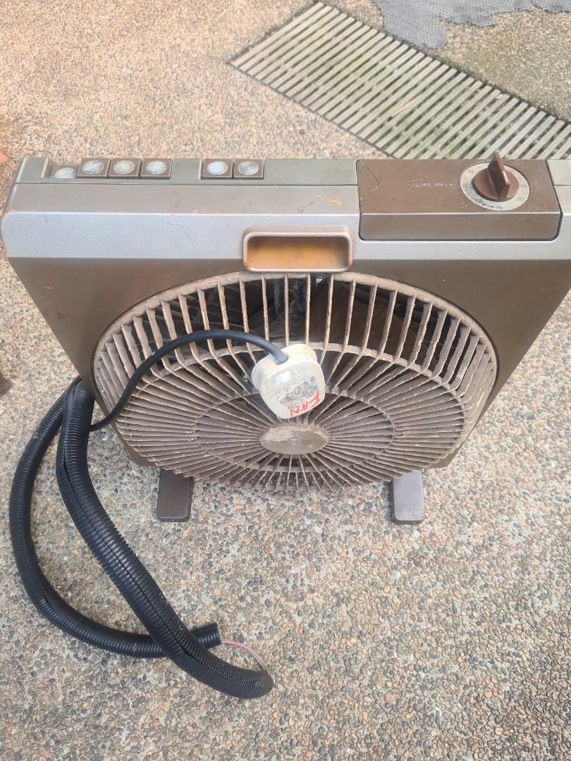 Vintage Mitsubishi Box Fan, Furniture & Home Living, Lighting & Fans