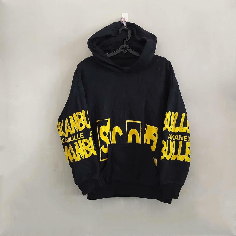 Black hoodie yellow writing 2025