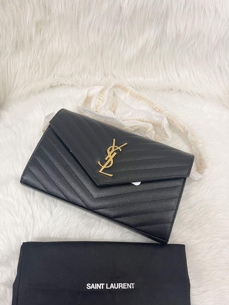 Monogram quilted leather hotsell wallet on a chain