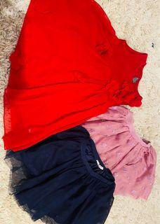 2-3 T Zara dress and H&M skirts