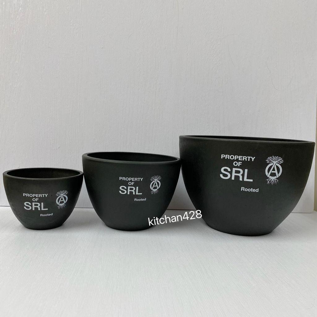 全新現貨Neighborhood SRL 膠黑色black Round-S P-Plant Pot 塊根植物