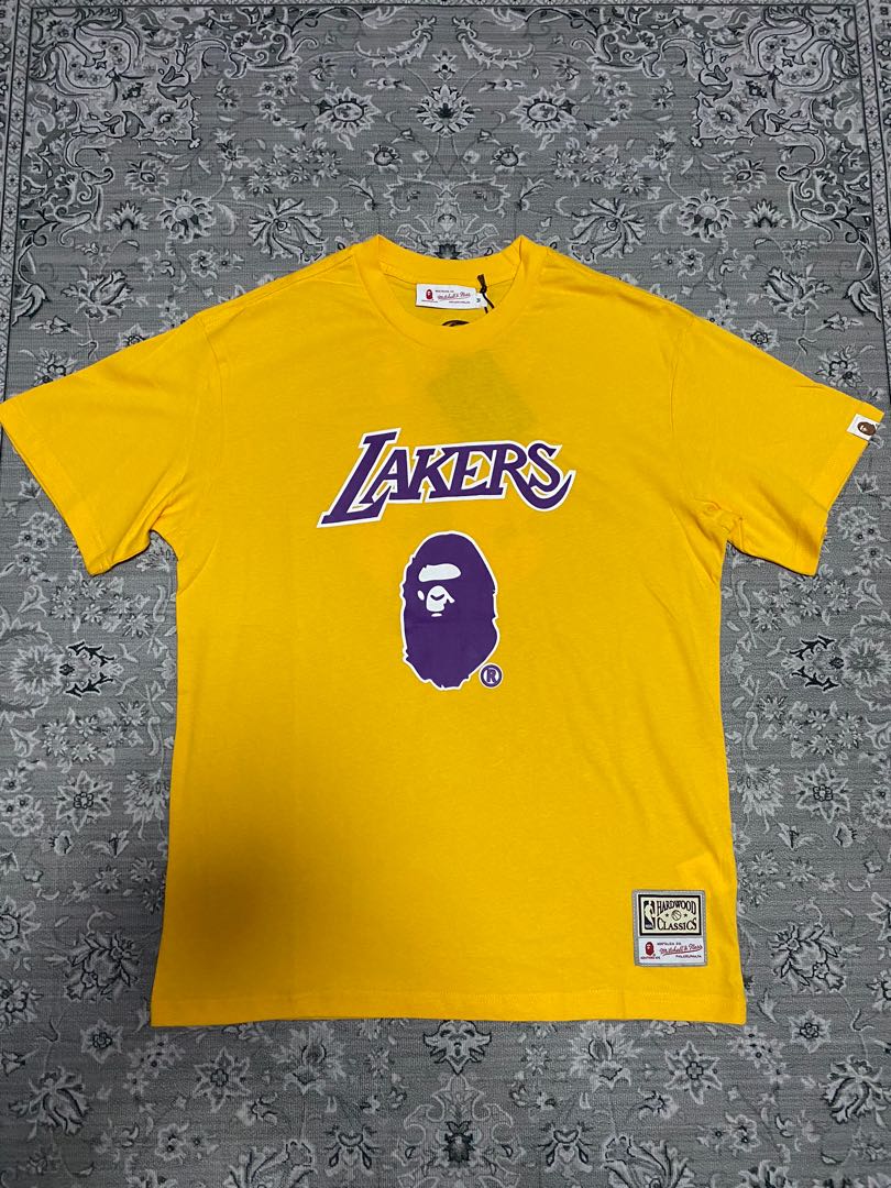 A Bathing Ape Aape x Mitchell and Ness Lakers T-shirt for Sale in Garden  Grove, CA - OfferUp