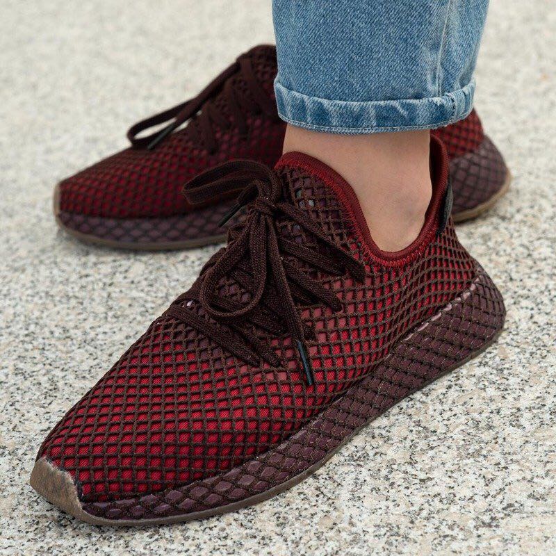 Adidas Deerupt Runner 3 Maroon Red Men s Fashion Footwear Sneakers on Carousell