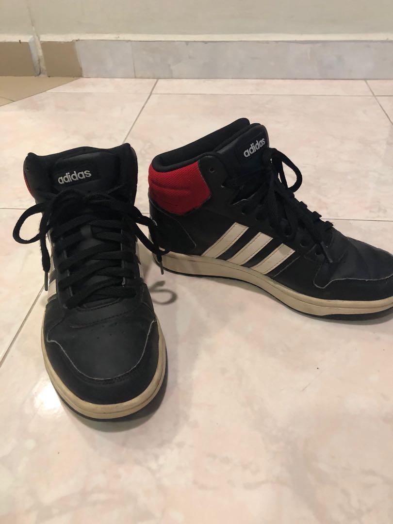 Adidas High Cut Sneakers red and black
