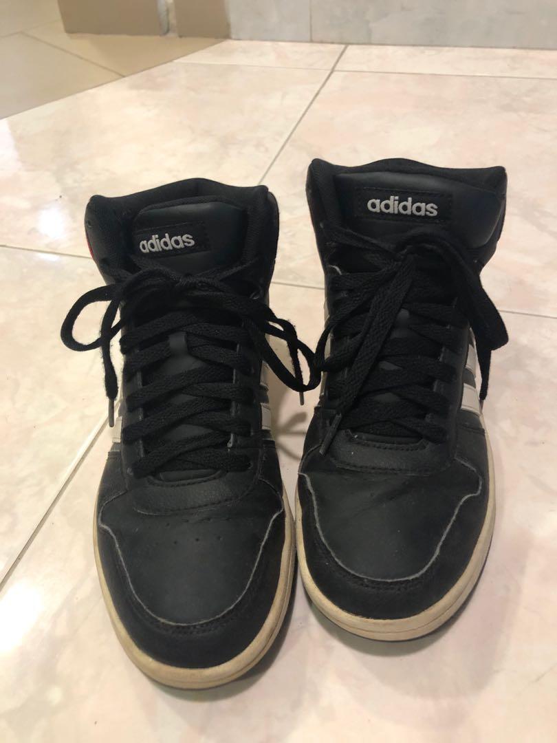 Adidas High Cut Sneakers red and black
