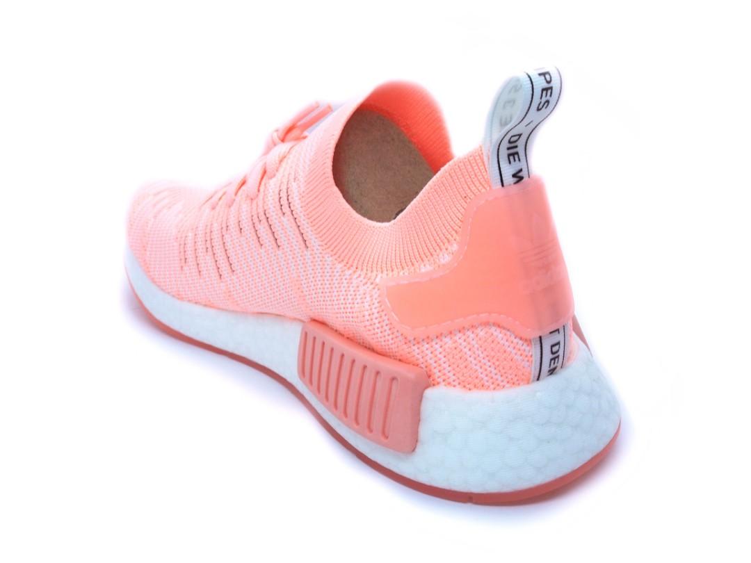 Adidas women's pink clearance nmd_r1 stlt primeknit sneakers