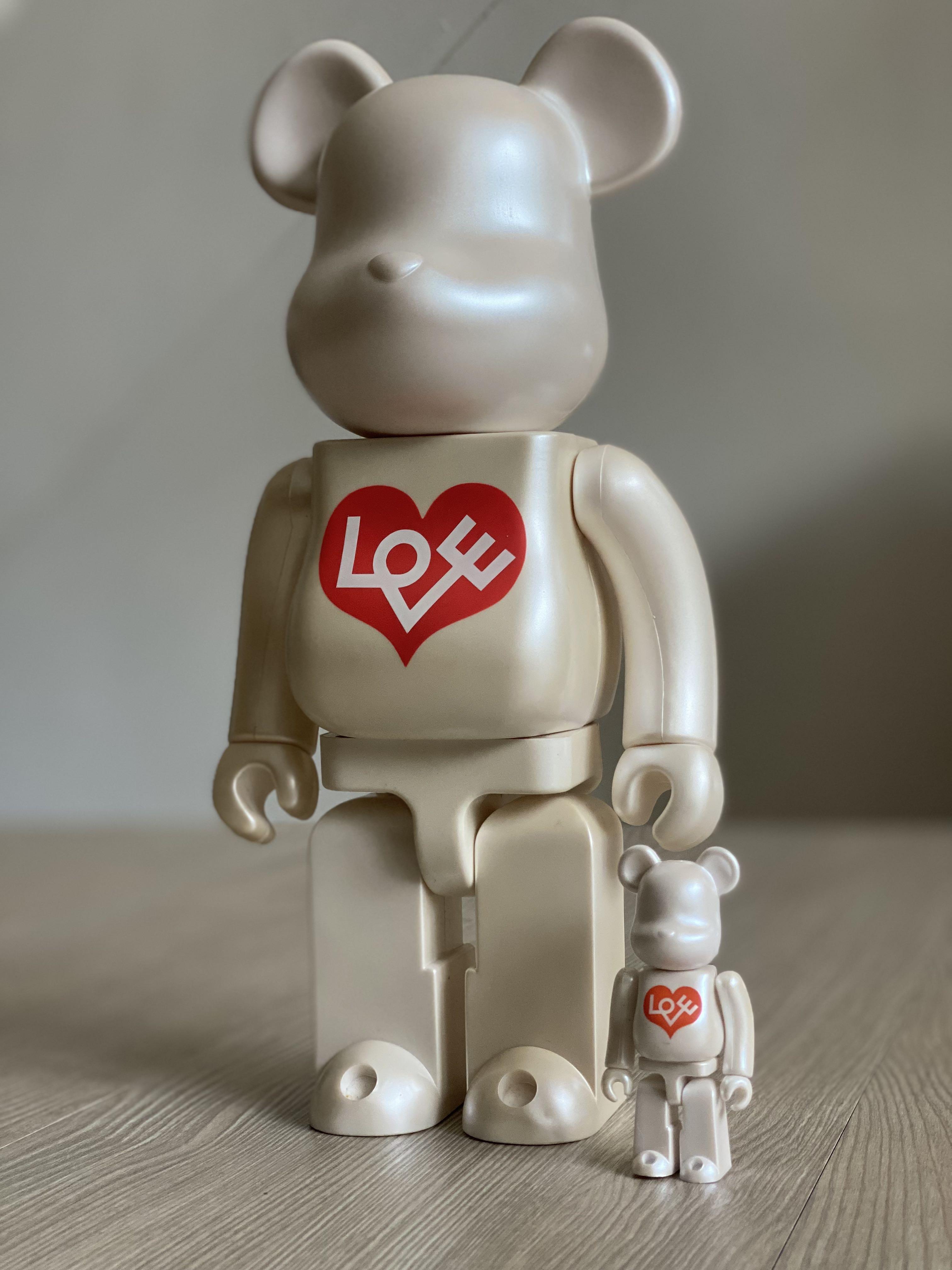 ❤️🐻‍❄️  聯名款 ALEXANDER GIRARD X STITCH, Love Heart 400% +100% Be@rbrick