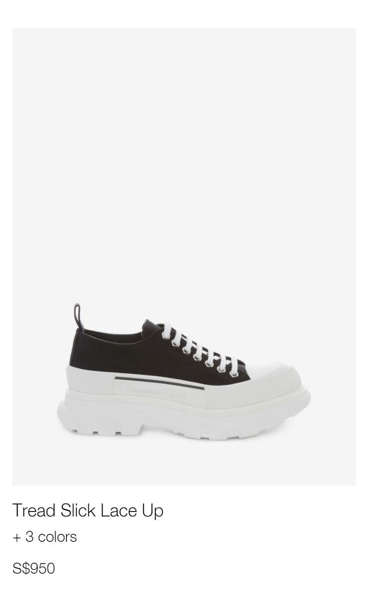 Tread slick lace up alexander mcqueen clearance