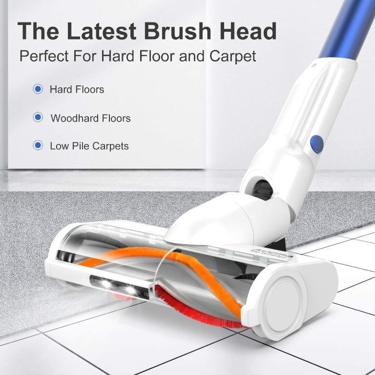 Aucma Cordless Stick Vacuum Cleaner (Black & Red), TV & Home Appliances