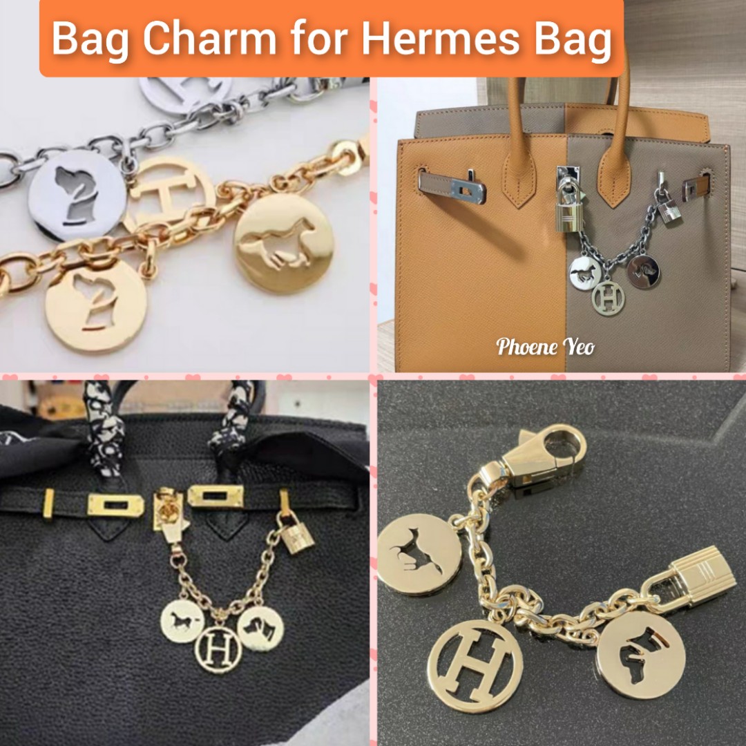 Hermes Limited Edition Breloque Olga Bag Charm in Gold | Mightychic