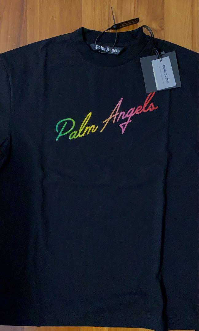 Palm Angels Miami Logo Classic T-shirt in Black