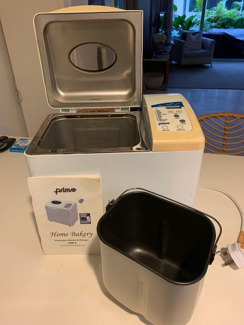 prima home bakery bread maker instructions