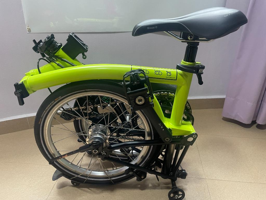 Brompton Lime Green BLack Edition M6L
