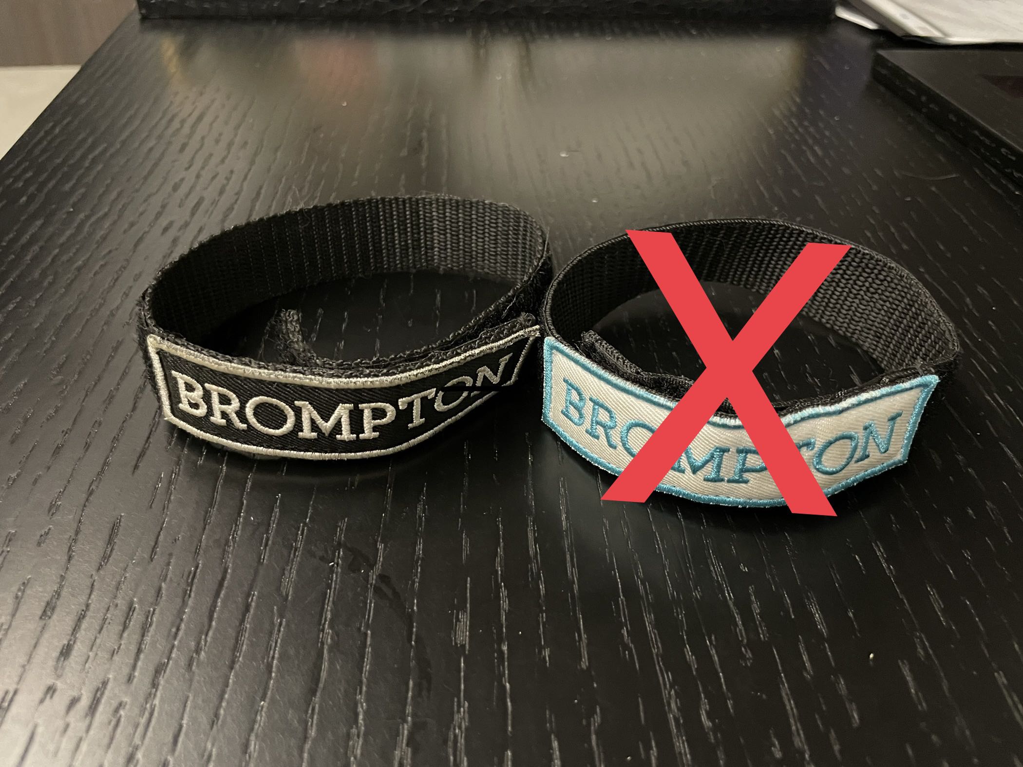 Brompton velcro shop strap