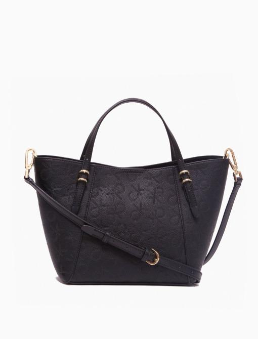 Calvin Klein Black Denver Monogram Logo Tote Bag Women s Fashion Bags Wallets Cross body Bags on Carousell