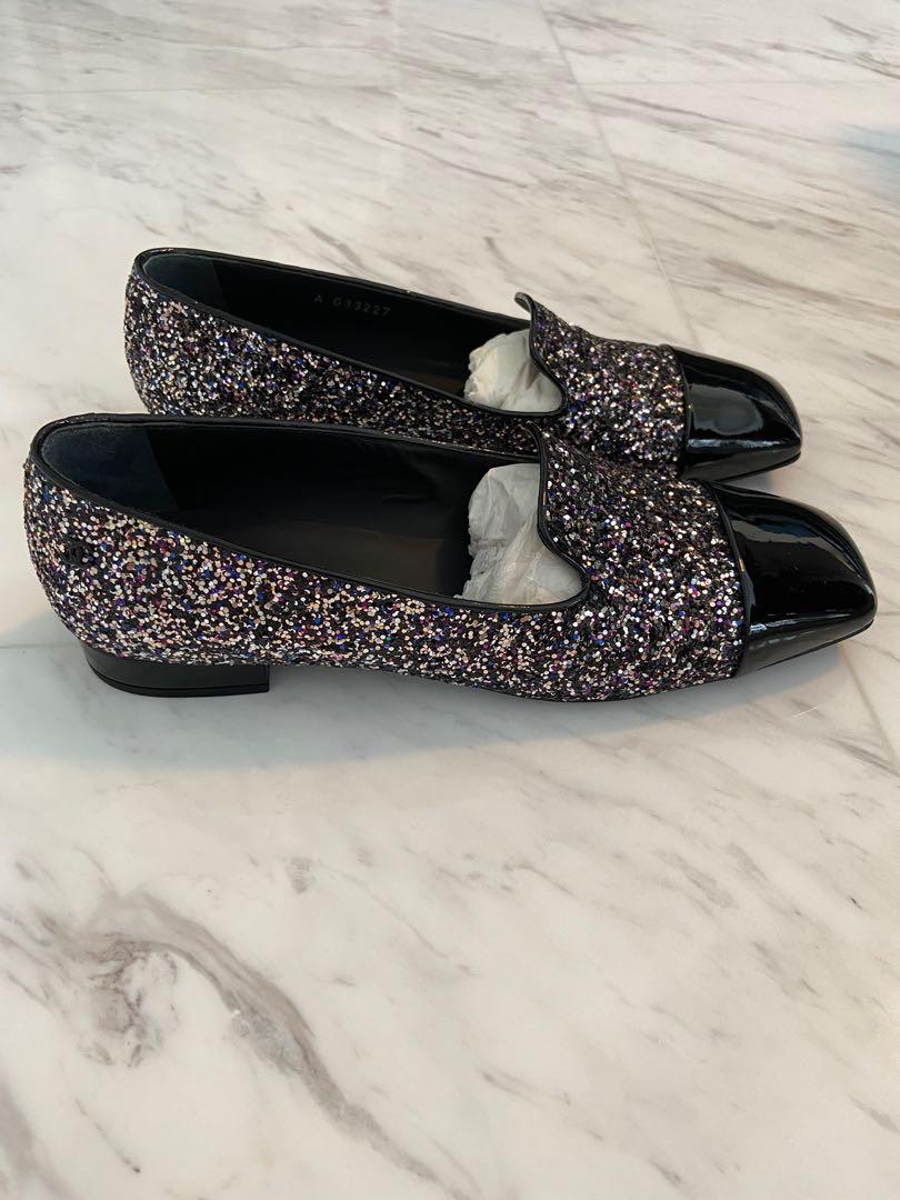 Chanel Black Flats Loafers with Embellishments, Luxury, Sneakers \u0026 Footwear  on Carousell