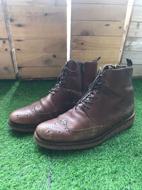 clarks wingtip boots