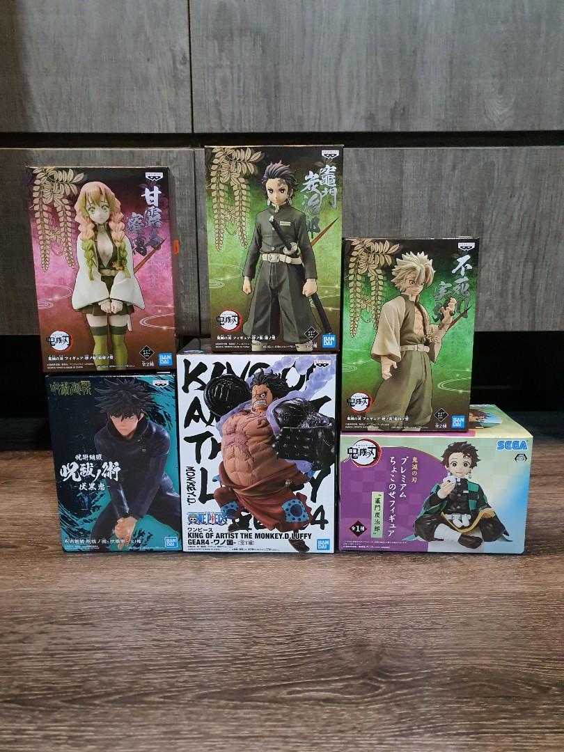 CLEARANCE Sega/Banpresto Demon slayer Mitsuri Tanjiro Sanemi,King of artist One piece Luffy,Banpresto Jujutsu kaisen Megumin figures (Category: Toy Figures) located in Singapore. Submitted by opcvo (Listing ID 1109268725, Image 1). Description: All figures are Authentic and BNIB unless stated otherwise. Banpresto Tanjiro - $15(Preowned) Banpresto Sanemi - $17 Banpresto Mitsuri - $20 Sega Tanjiro - $22 KOF Luffy gear 4 - $21(Sold) Banpresto Megumi