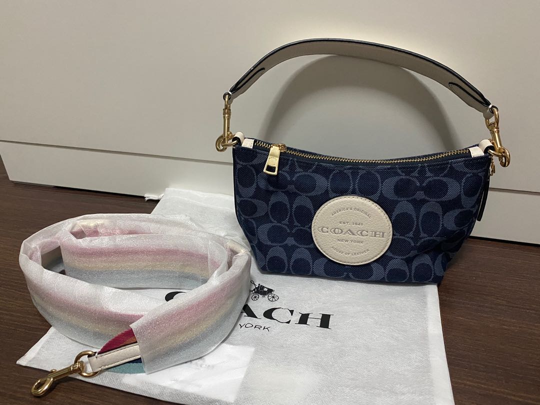 Coach Denim Monogram Bag, Women's Fashion, Bags & Wallets, Shoulder