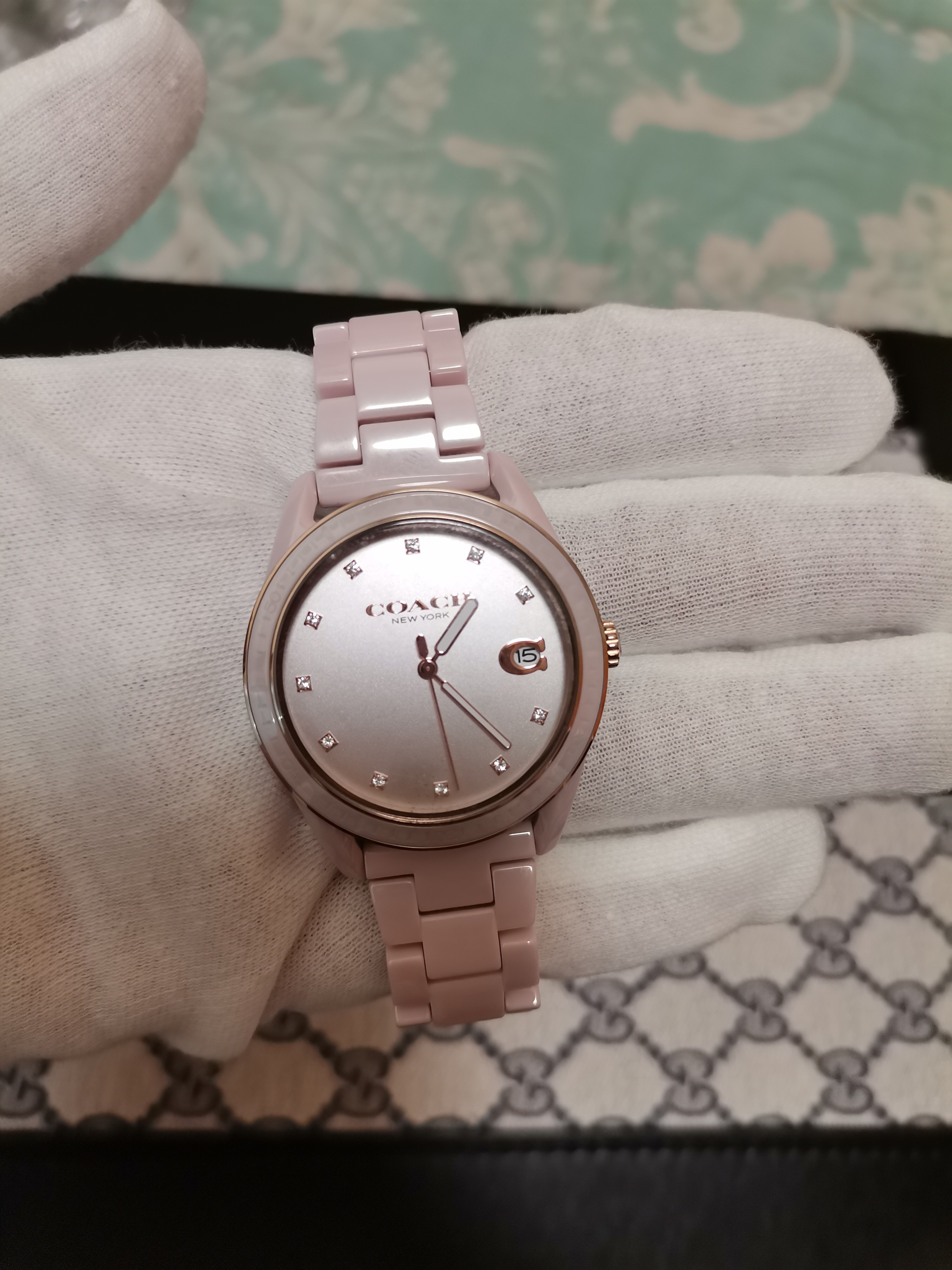 Coach preston ceramic watch deals