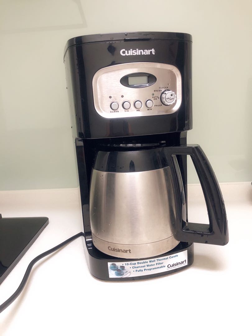 coffee maker/Cuisinart美膳雅不鏽鋼保溫壺美式咖啡機 DCC1150 BKTW, 電視及其他電器 , 熨斗及掛熨機在旋轉拍賣