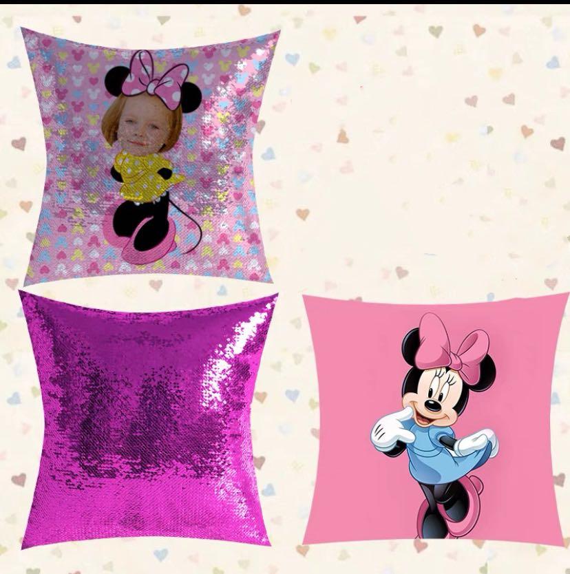 Double sided sequin on sale pillow