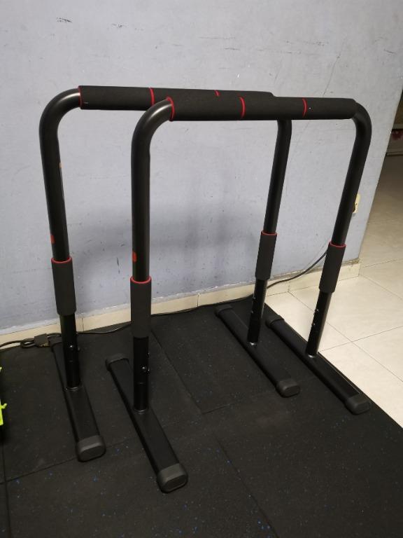 Decathlon 100 Dip Bar Training Station Sports Equipment Exercise Fitness Cardio Fitness Machines on Carousell