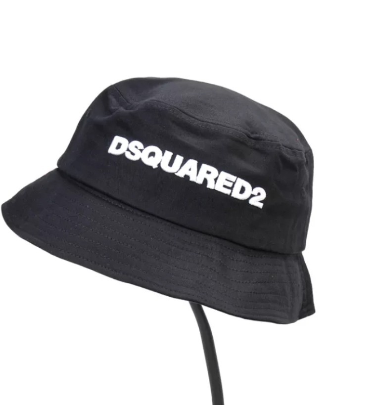 充実の品 ディースクエアードのバケットハット Dsquared2 黒ブラック